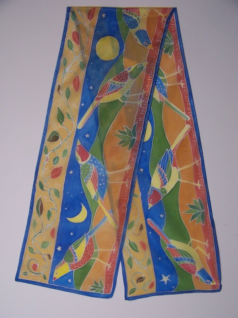 480x640 Silk Scarf Painting - Scarf Painting