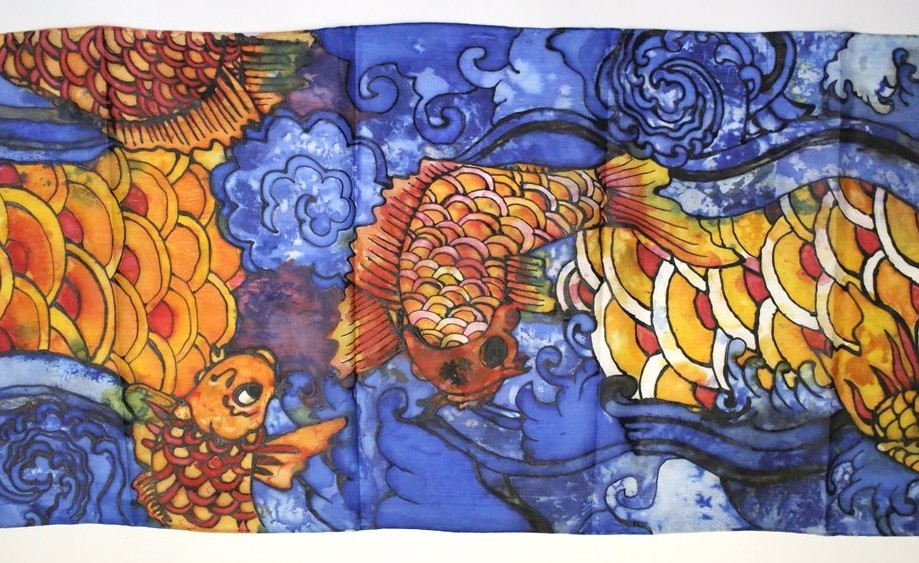 919x563 Silk Paint Your Own Scarf Or Tie - Scarf Painting