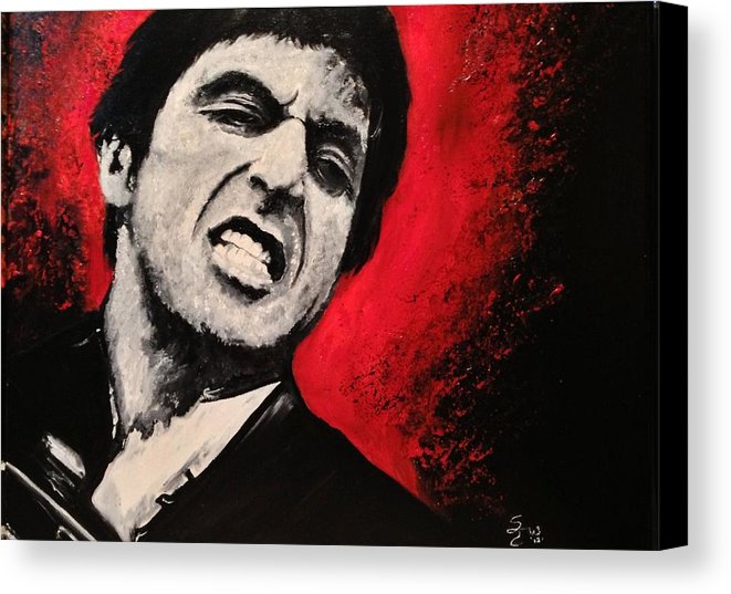 661x537 Scarface Canvas Print Canvas Art By S G Williams - Scarface Canvas Painting