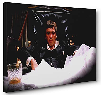 425x399 Al Pacino Scarface Canvas Print Poster Painting Photo - Scarface Canvas Painting