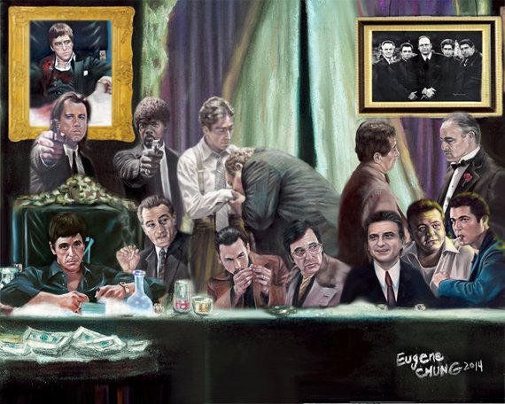 Scarface Godfather Goodfellas Painting At Explore Collection Of Scarface