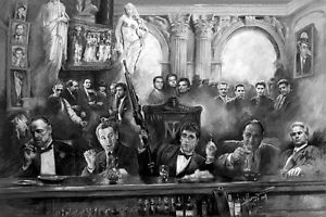 300x200 Godfather,scarface,goodfellas,sopranos,pacino, Gandolfini, Gotti - Scarface Godfather Goodfellas Painting