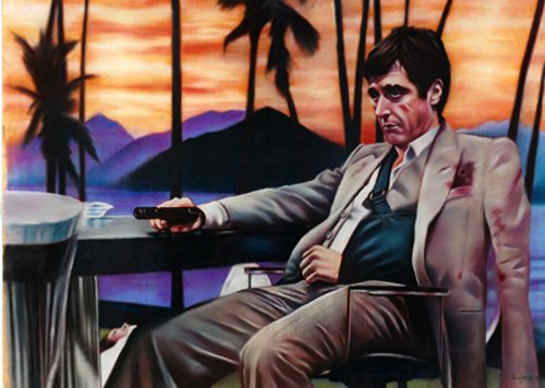 500x356 Scarface - Scarface Oil Painting