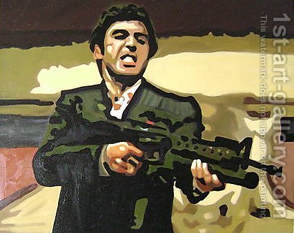 426x338 Scarface Tony Montana Pop Art Reproduction 1st Art Gallery - Scarface Oil Painting