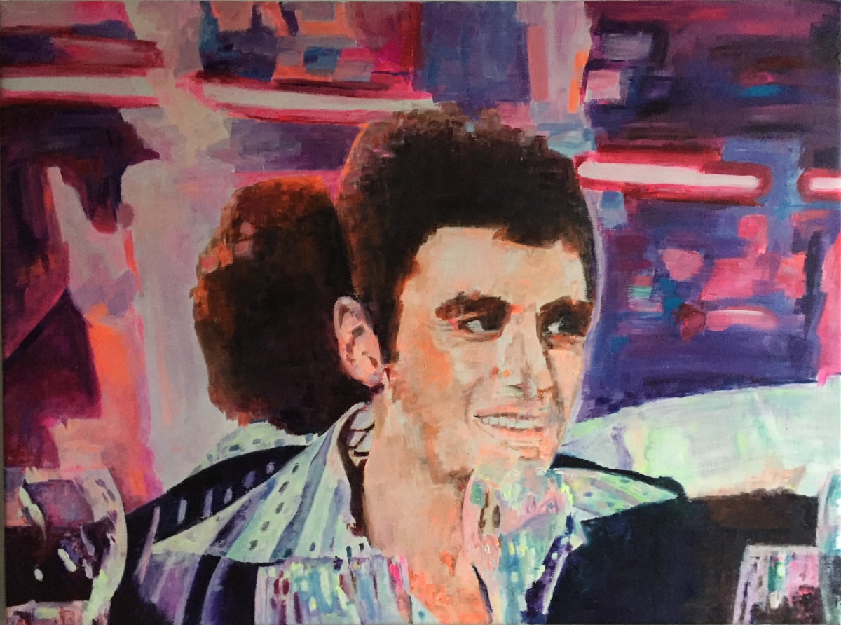 1200x892 Artprint Or Painting Scarface Blue Antoinette Group - Scarface Painting
