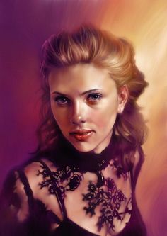 236x333 Scarlett Johansson By On @ - Scarlett Johansson Painting