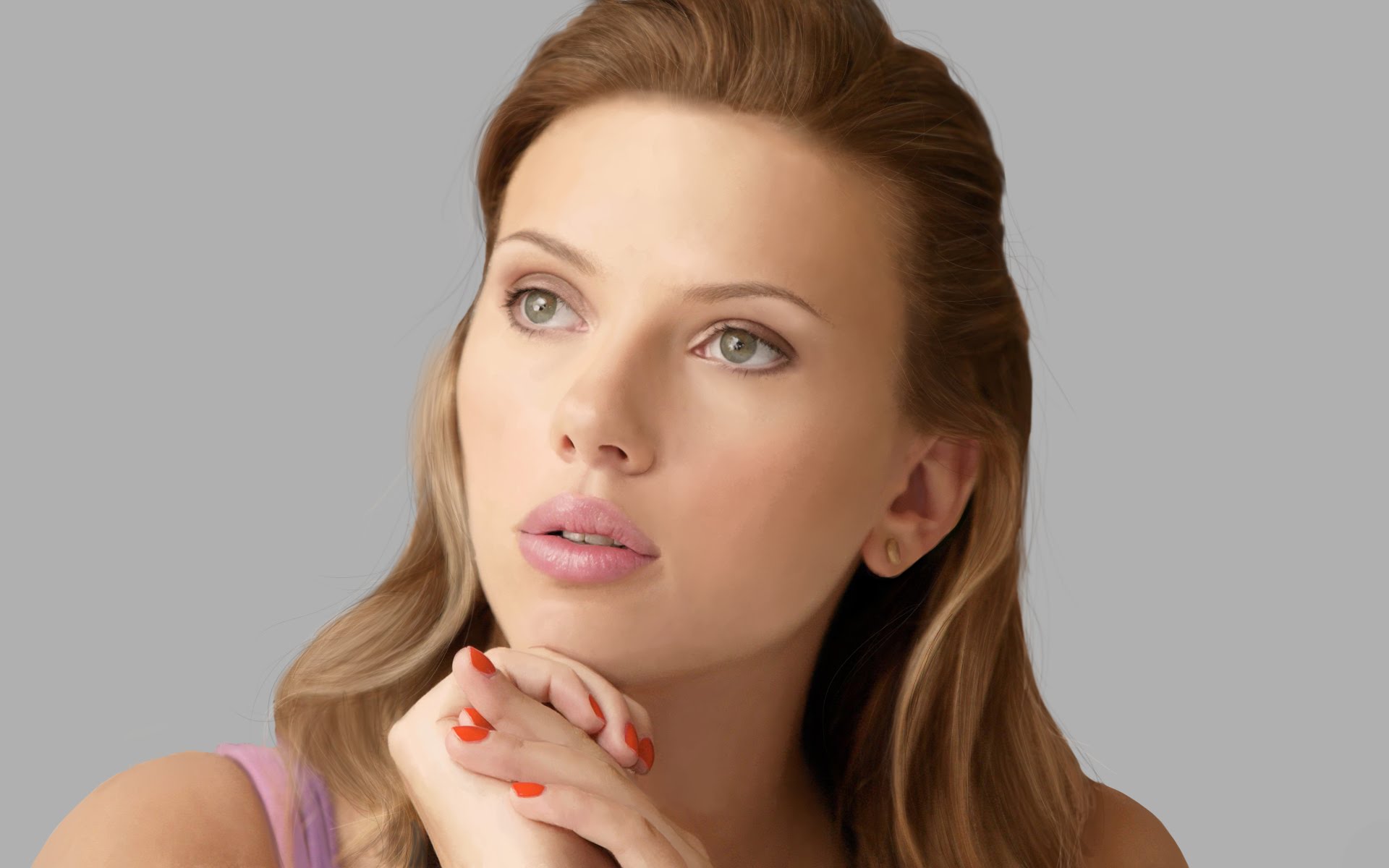 1920x1200 Speed Painting - Scarlett Johansson Painting