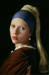 192x292 Vermeer (Film) Artist - Scarlett Johansson Painting