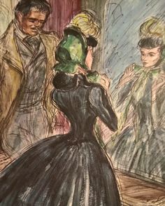 236x294 Gone With The Wind Scarlett O'Hara Travel Poster Vintage Print - Scarlett O Hara Painting