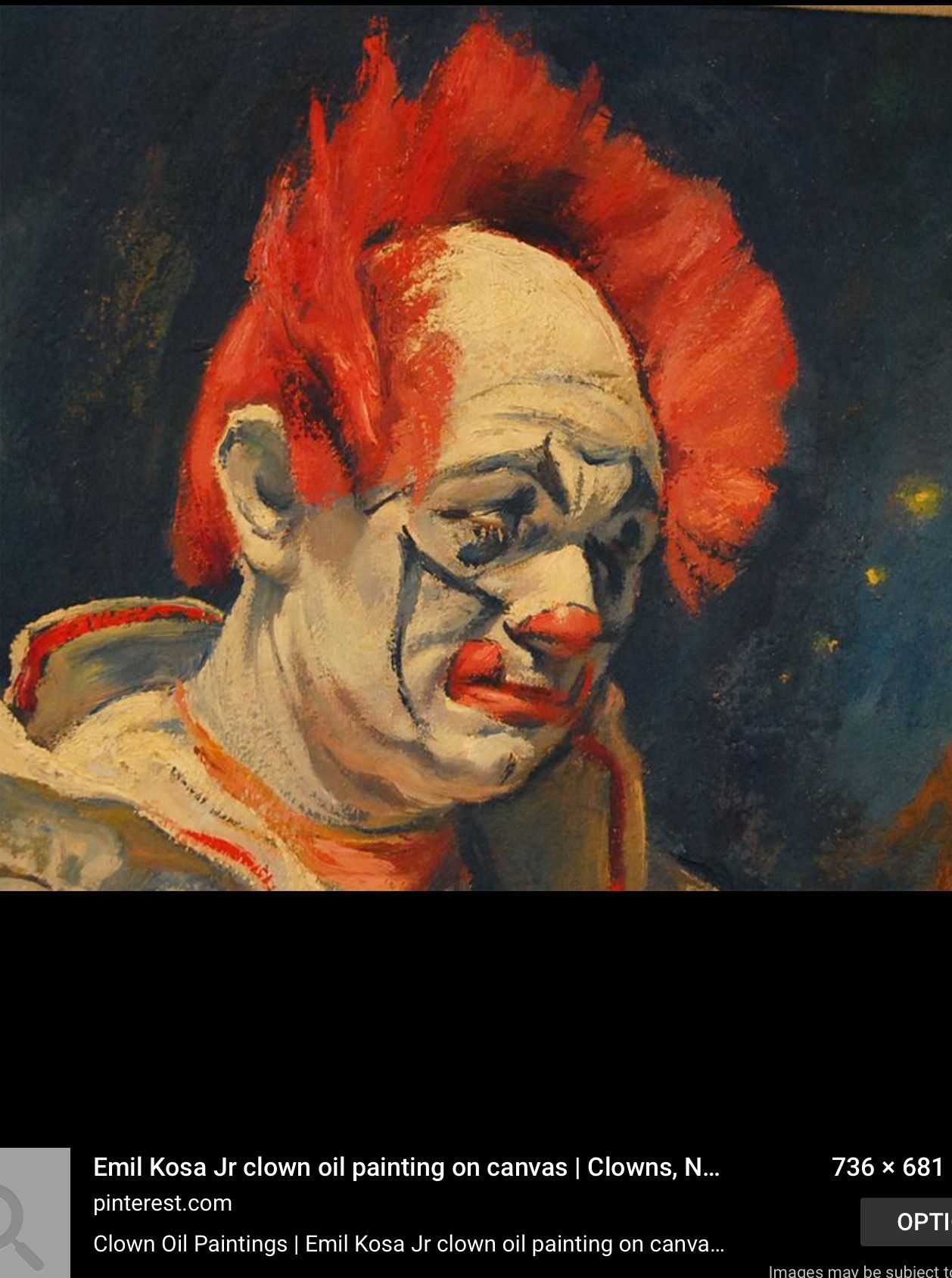 1258x1688 Pin By Darlene Twymon On Send In The Clowns - Scary Clown Painting