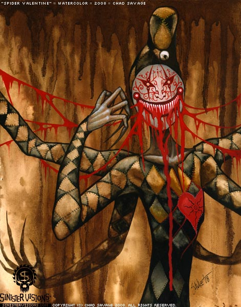 471x600 Scary Clowns - Scary Clown Painting