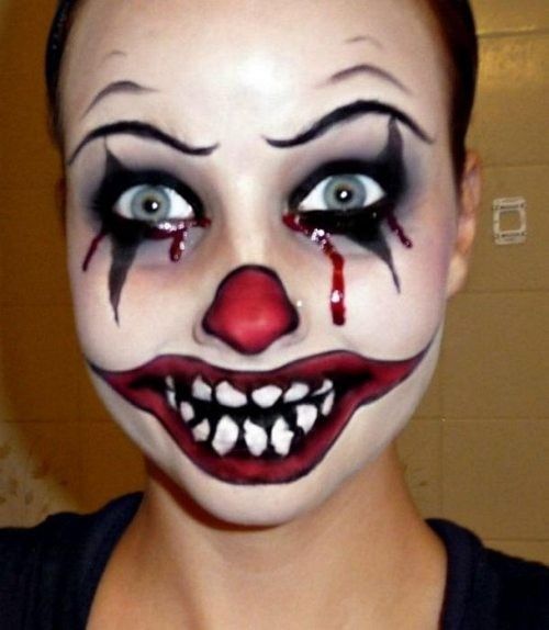 500x574 Scary Face Paint - Scary Face Painting