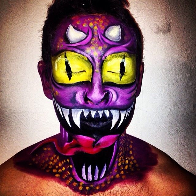 640x640 Scary Monster Face Paint London Body Painting Co Face Painting - Scary Face Painting