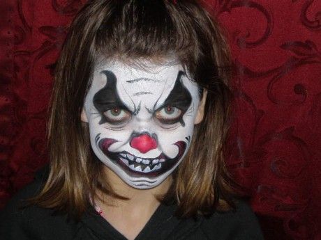 460x345 Scary Face Paint Oddzin Ends Face Painting Galleries Michigan - Scary Face Painting