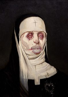 236x336 Pin By Claudia Aparicio On Michael Hussar Michael - Scary Nun Painting