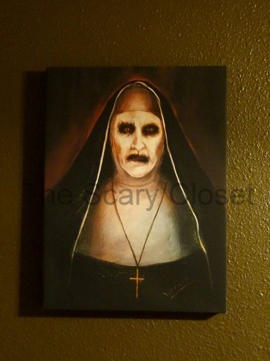 546x729 The Conjuring 2 Nun Painting By Thescarycloset On Etsy Tv - Scary Nun Painting
