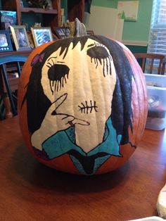 236x314 Pin By Coretta Dill On Painted Pumpkins Pumpkin Painting - Scary Painting Pumpkins