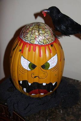269x400 Scary Painted Pumpkins - Scary Painting Pumpkins