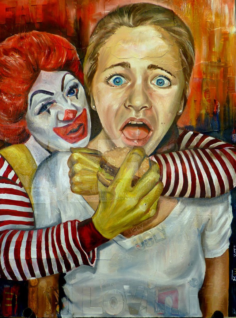 770x1037 Evil Ronald By Nrobinson00 - Scary Ronald Mcdonald Painting