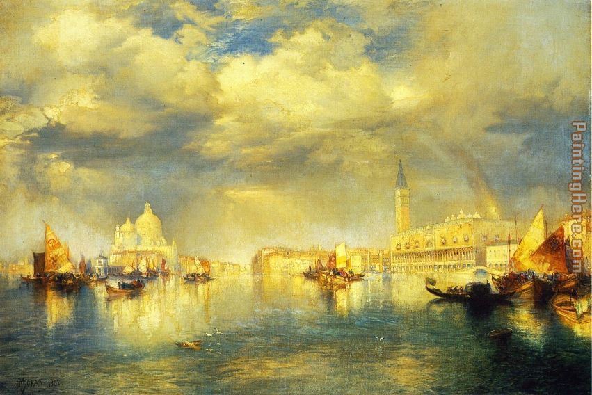 851x568 Thomas Moran Venetian Scene Painting Anysize 50% Off - Scene Painting