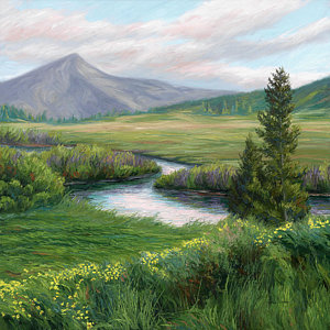 300x300 Mountain Scenery Paintings Fine Art America - Scenery Painting