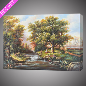 350x350 Thickestest Canvas Printer Natural Scenery Oil Painting - Scenery Painting On Canvas