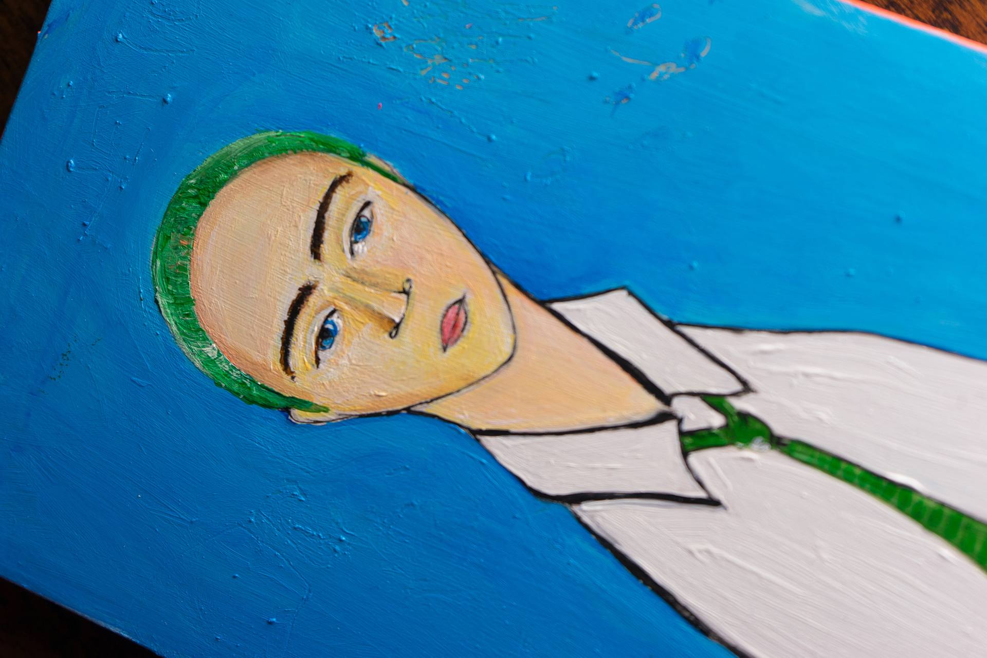 1920x1281 Saatchi Art Resting Bitch Face Painting By Vania Sch - Sch Painting