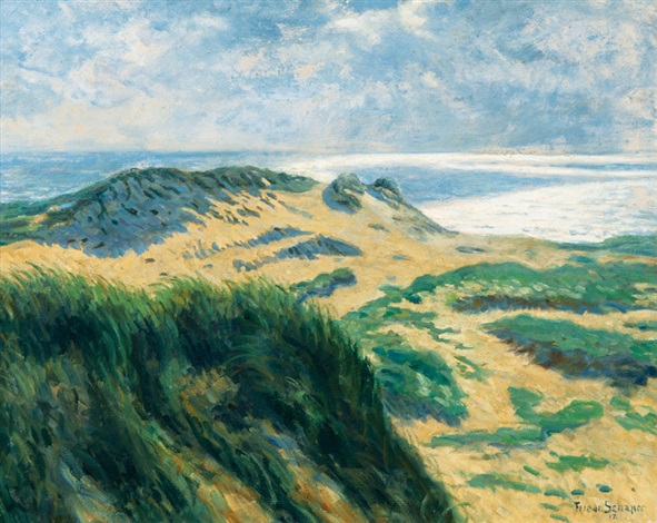 591x470 The Cliff Of Morsum By Friedrich Schaper On Artnet - Schaper Painting