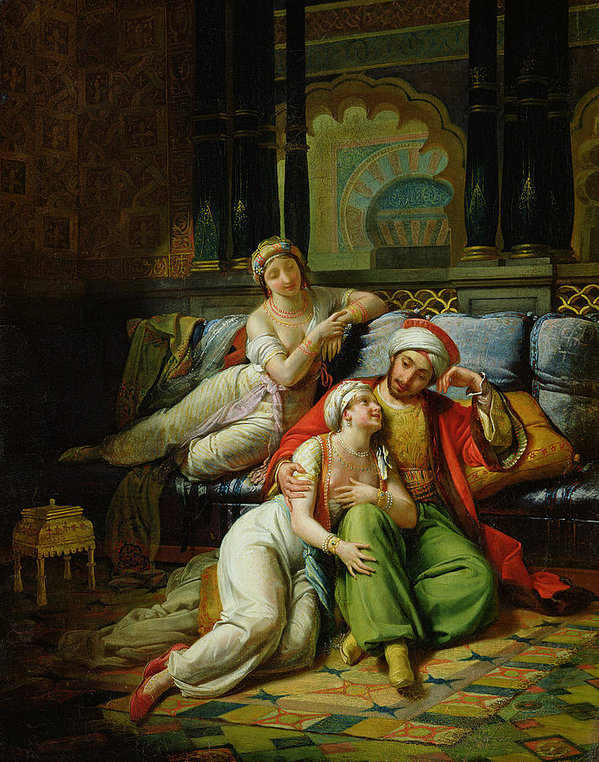 599x762 Scheherazade Art Print By Paul Emile Detouche - Scheherazade Painting
