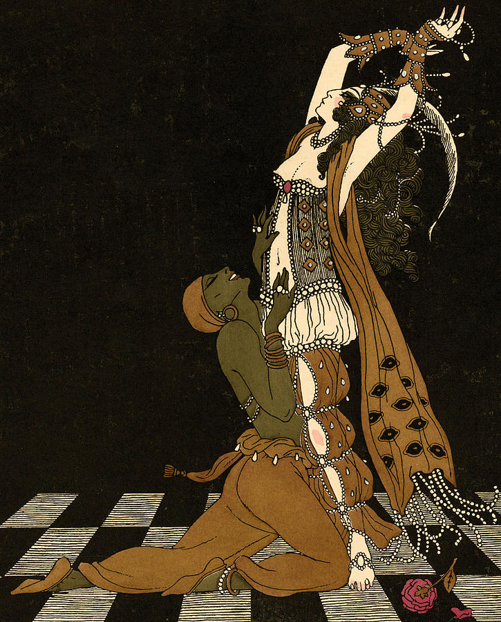 725x900 Scheherazade Painting By Georges Barbier - Scheherazade Painting