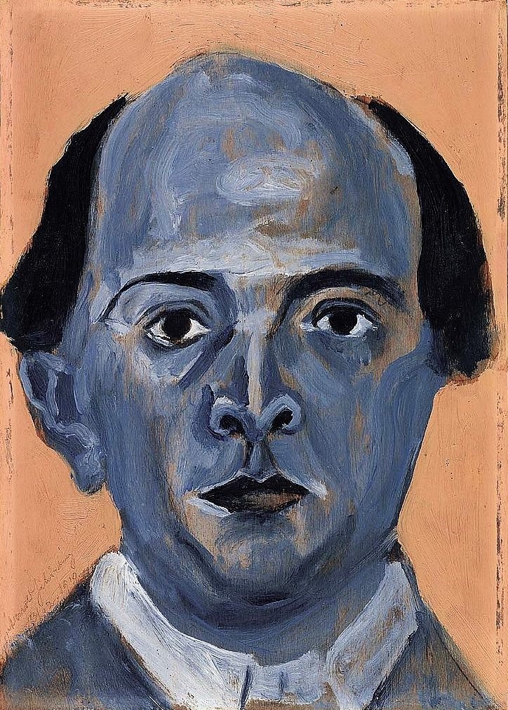 724x1011 Arnold Schoenberg's Sound, Ecstatic, Innovative, Aware - Schoenberg Painting