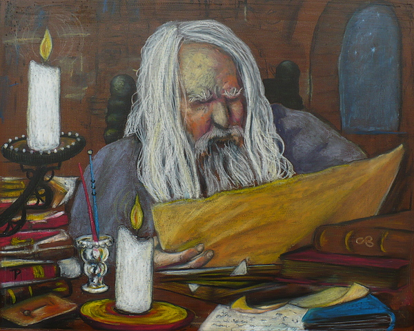 600x480 The Scholar Painting By Todd Peterson - Scholar Painting