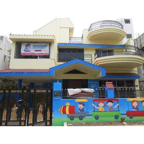 500x500 School Wall Painting - School Building Painting