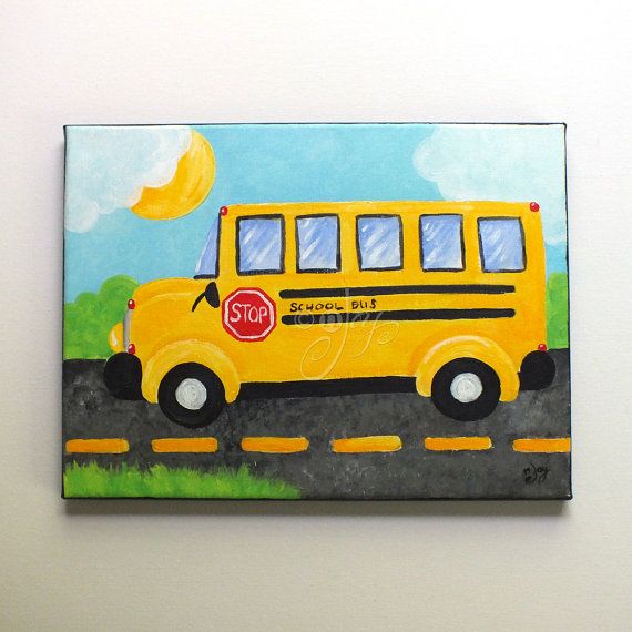 570x570 School Bus - School Bus Painting