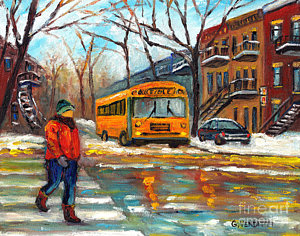 300x236 School Bus Paintings Fine Art America - School Bus Painting