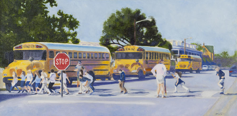 School Bus Painting at PaintingValley.com | Explore collection of ...