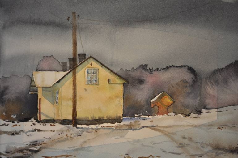 770x511 Saatchi Art The Old School House Painting By Bjrn Bernstrm - School House Painting