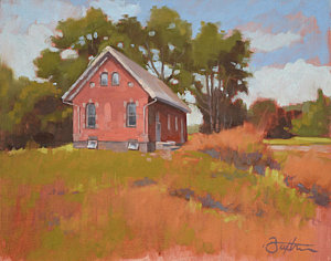 300x236 Schoolhouse Paintings Fine Art America - School House Painting