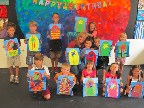 500x375 Spirited Art Wine Painting Parties, Girls Night Out, Kids - School Kids Painting