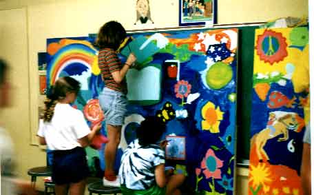456x283 Creative Art Space For Kids Foundation Childrens Art Classes - School Kids Painting