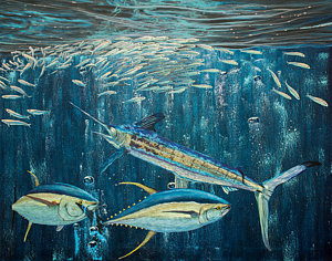 300x236 School Of Fish Paintings Fine Art America - School Of Fish Painting