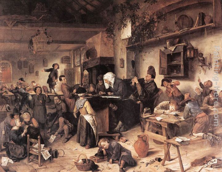 720x559 Jan Steen The Village School Painting Anysize 50% Off - School Painting