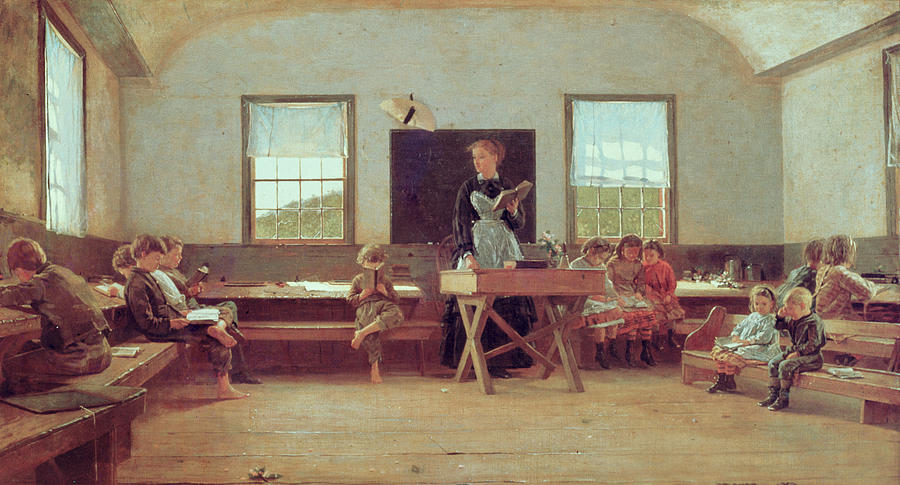 900x485 The Country School Painting By Winslow Homer - School Painting