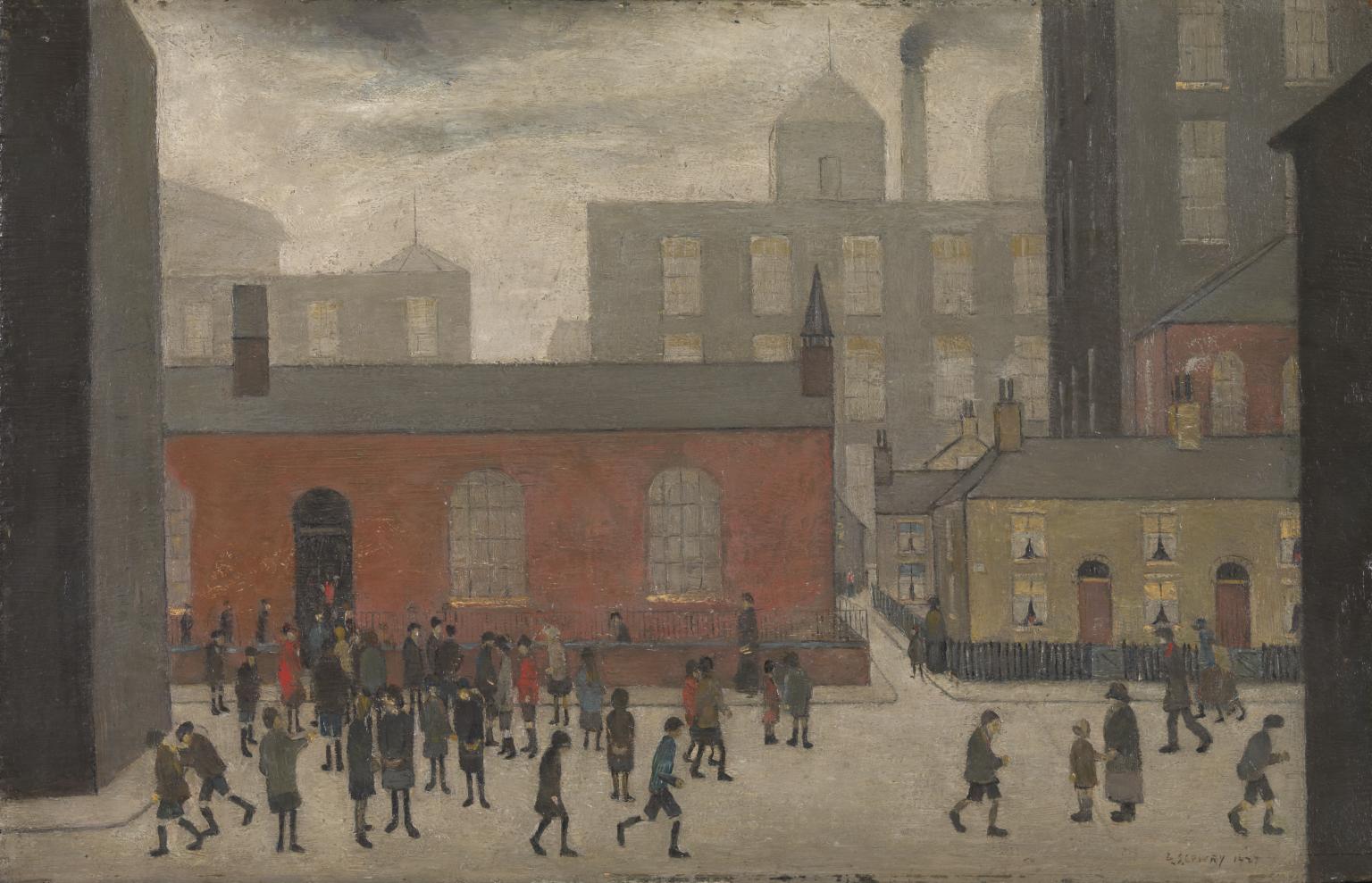 1536x989 Coming Out Of School', L.s. Lowry, 1927 Tate - School Painting