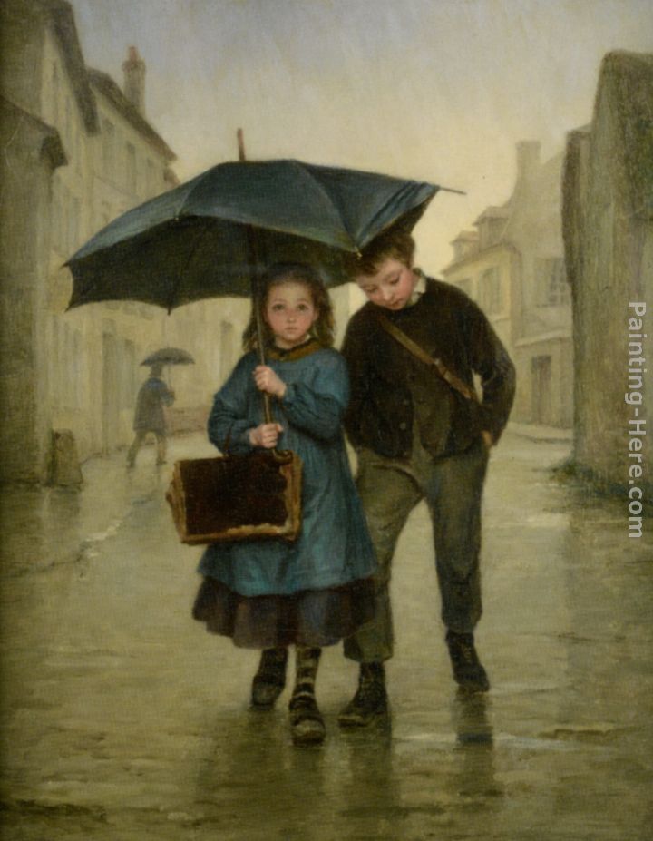 720x927 Edouard Frere Going To School Painting Anysize 50% Off - School Painting