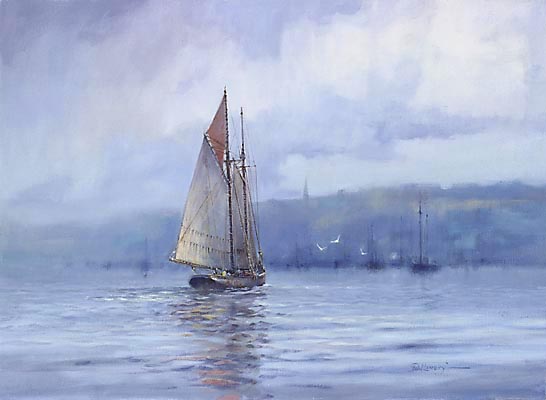 546x400 Paul Landry - Schooner Painting