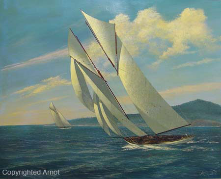 450x365 Scott Duncan - Schooner Painting