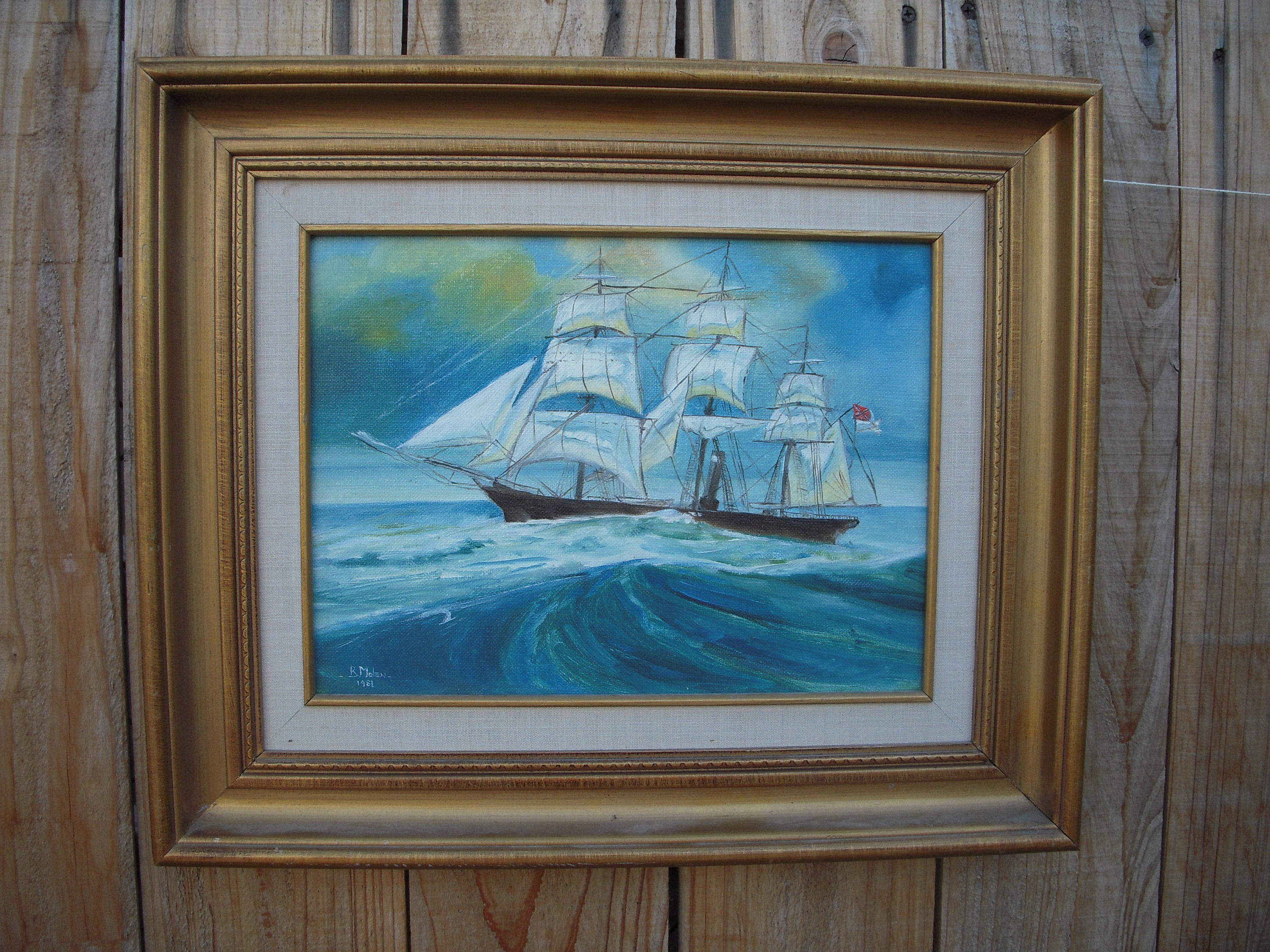 Schooner Painting at PaintingValley.com | Explore collection of ...