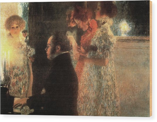 536x419 Schubert At The Piano Painting By Gustav Klimt - Schubert Painting