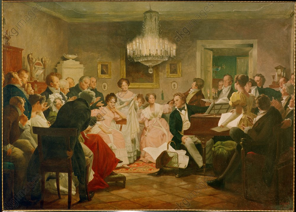 1000x717 Akg Images - Schubert Painting